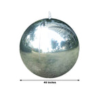 4 - Pack Metallic Silver Sphere Balloons, 39" Orbz Mylar Balloons Helium or Air - Filled Party Supplies - Bell Racket Store