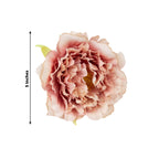 4 - Pack Napkin Holders with Silk Peony Flower â€“ Pink Floral Napkin Rings for Dining Table Settings - Bell Racket Store