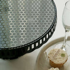 4 - Pack Plastic Round Pedestal Cake Stands Black for Dessert Presentation 13" - Bell Racket Store