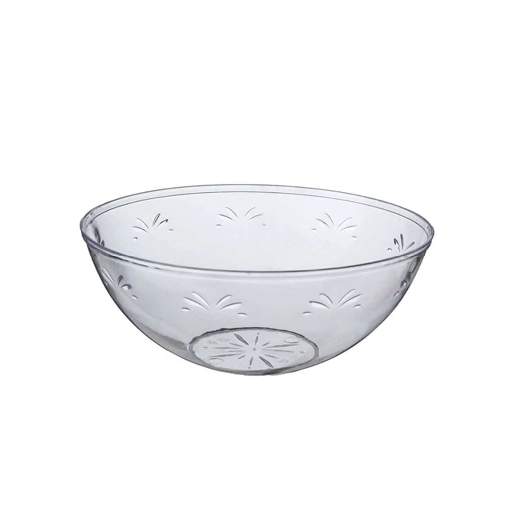 4 - Pack Plastic Salad Bowls Clear - Sturdy Medium Disposable Dishes for Parties 32oz - Bell Racket Store