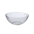 4 - Pack Plastic Salad Bowls Clear - Sturdy Medium Disposable Dishes for Parties 32oz - Bell Racket Store