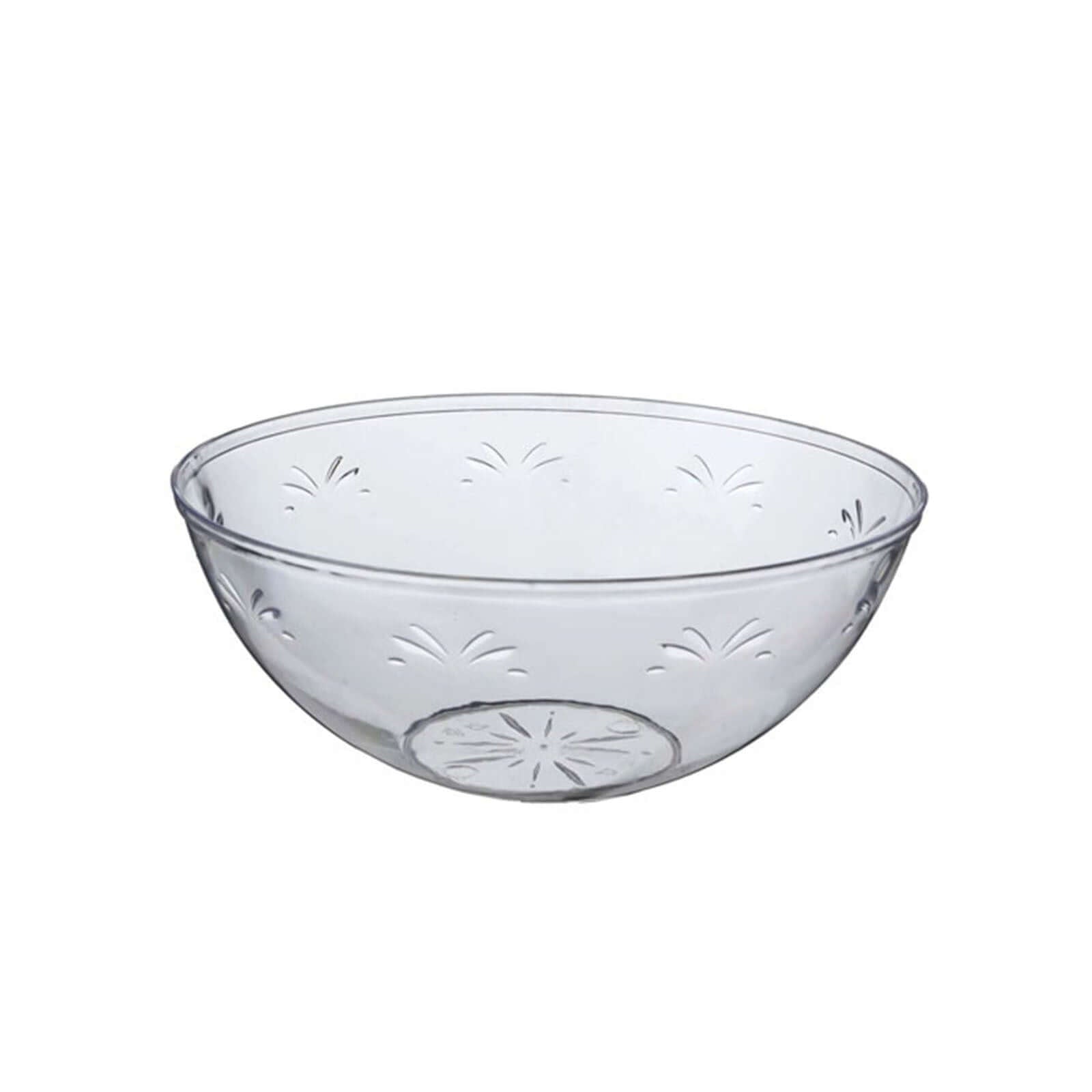 4 - Pack Plastic Salad Bowls Clear - Sturdy Medium Disposable Dishes for Parties 32oz - Bell Racket Store