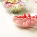 4 - Pack Plastic Salad Bowls Clear - Sturdy Medium Disposable Dishes for Parties 32oz - Bell Racket Store