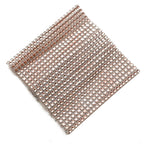 4 Pack Rose Gold Rhinestone Mesh Velcro Backdrop Curtain Bands, Large Chair Sash Clip Tie Backs - 5"X10" - Bell Racket Store