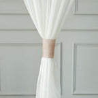 4 Pack Rose Gold Rhinestone Mesh Velcro Backdrop Curtain Bands, Large Chair Sash Clip Tie Backs - 5"X10" - Bell Racket Store