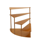 4 - Tier Metal Spiral Stairway Cupcake Display Stand Gold - Dessert Cake Step Pedestal Tray 17" - Bell Racket Store