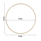 40" Gold Heavy Duty Metal Hoop Wreath, Floral Hoop