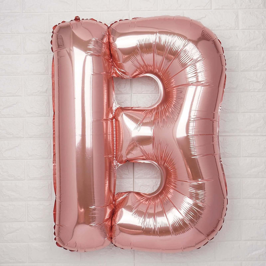 40inch Blush Mylar Foil Helium/Air Number and Letter Balloons