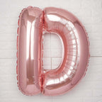 40inch Blush Mylar Foil Helium/Air Number and Letter Balloons