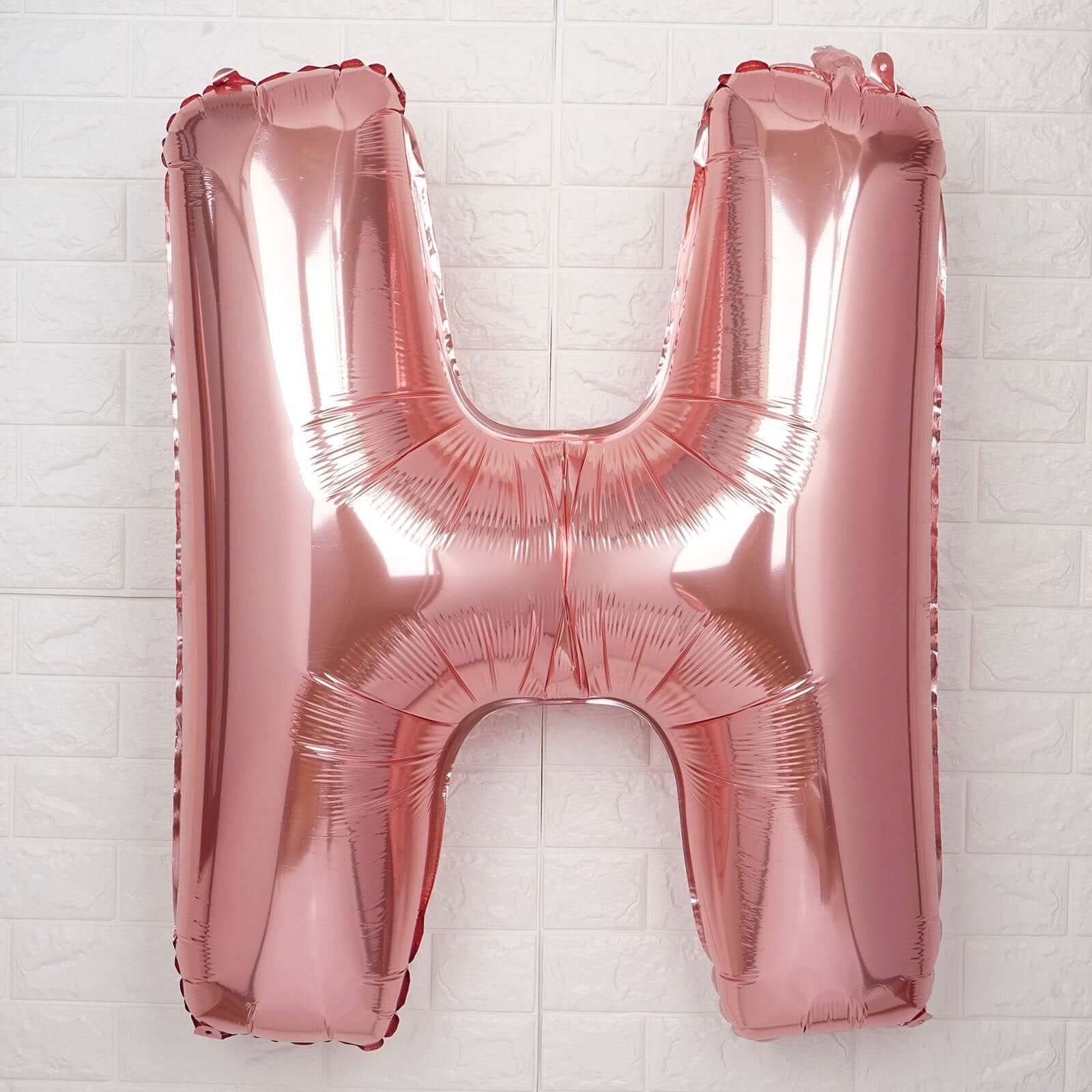 40inch Blush Mylar Foil Helium/Air Number and Letter Balloons