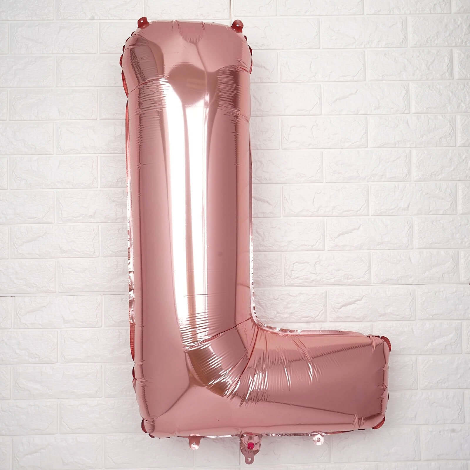 40inch Blush Mylar Foil Helium/Air Number and Letter Balloons
