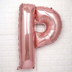 40inch Blush Mylar Foil Helium/Air Number and Letter Balloons