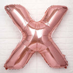 40inch Blush Mylar Foil Helium/Air Number and Letter Balloons