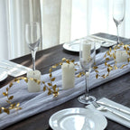 40 LED Garland String Lights Rose Leaf Design Metallic Gold Warm White - Battery Operated Hanging DÃ©cor 15ft - Bell Racket Store