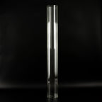 40" Ribbed Cylinder Floor Vases 2 Pack â€“ Oversized Clear Glass Vases for Grand Venue Displays & Lobbies - Bell Racket Store