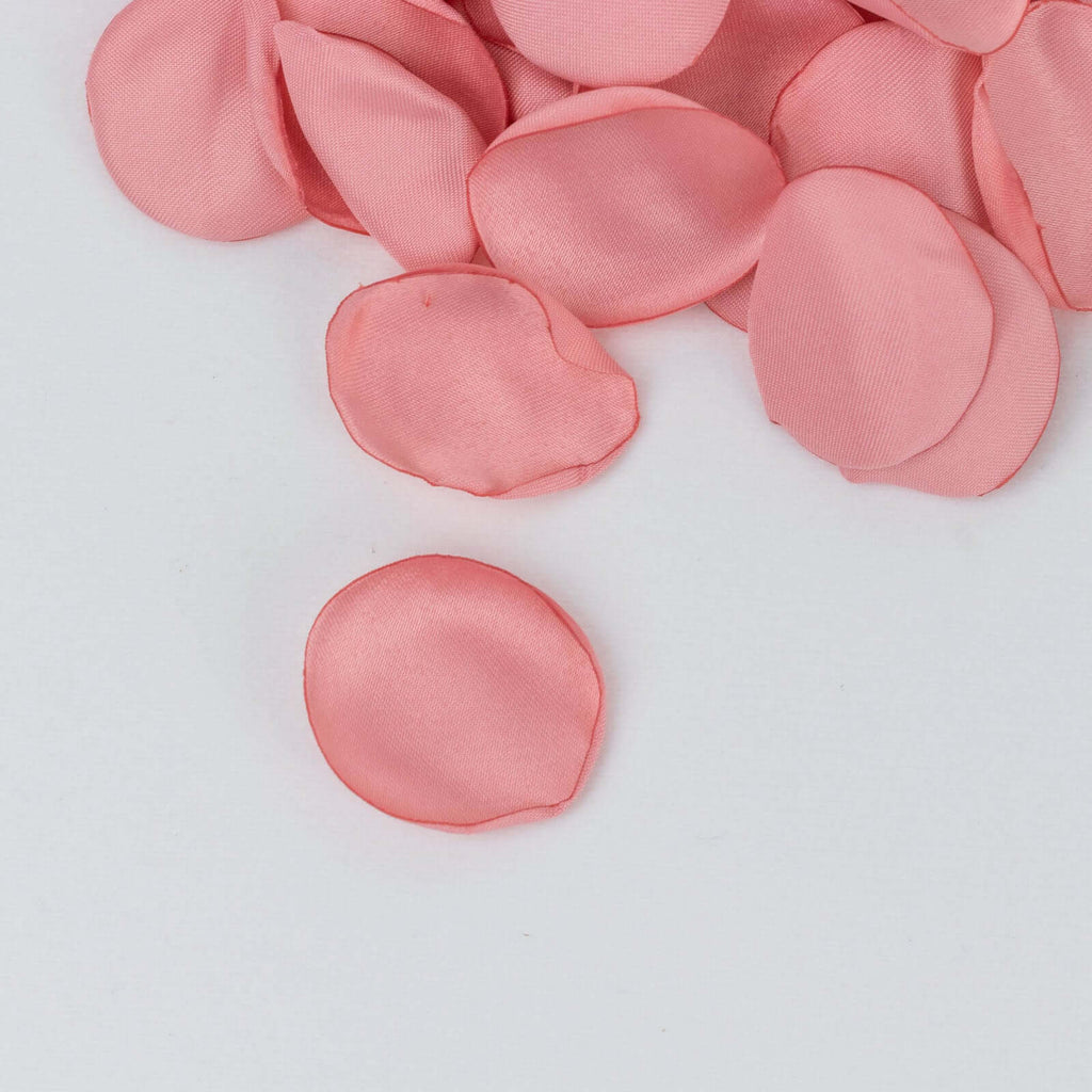 400 - Pack Rose Petals Life - Like Flower Confetti Dusty Rose Matte Silk Round - Perfect for Event Tables 2" - Bell Racket Store