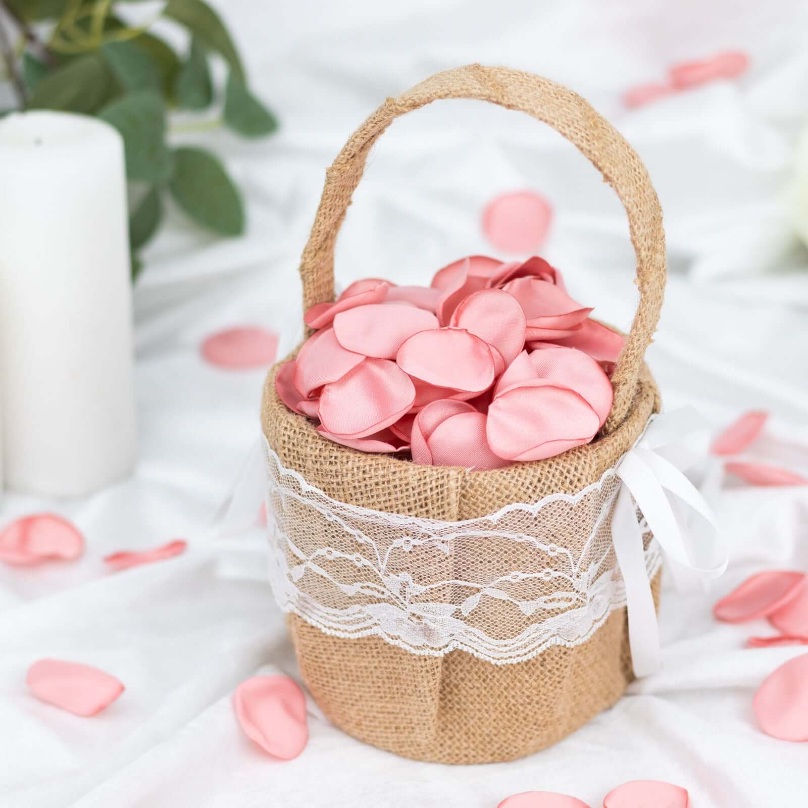 400 - Pack Rose Petals Life - Like Flower Confetti Dusty Rose Matte Silk Round - Perfect for Event Tables 2" - Bell Racket Store