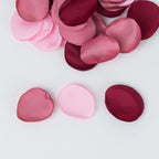 400 - Pack Rose Petals Life - Like Flower Confetti Dusty Rose Mix Matte Silk Round - Decorative Event Table Scatters 2" - Bell Racket Store