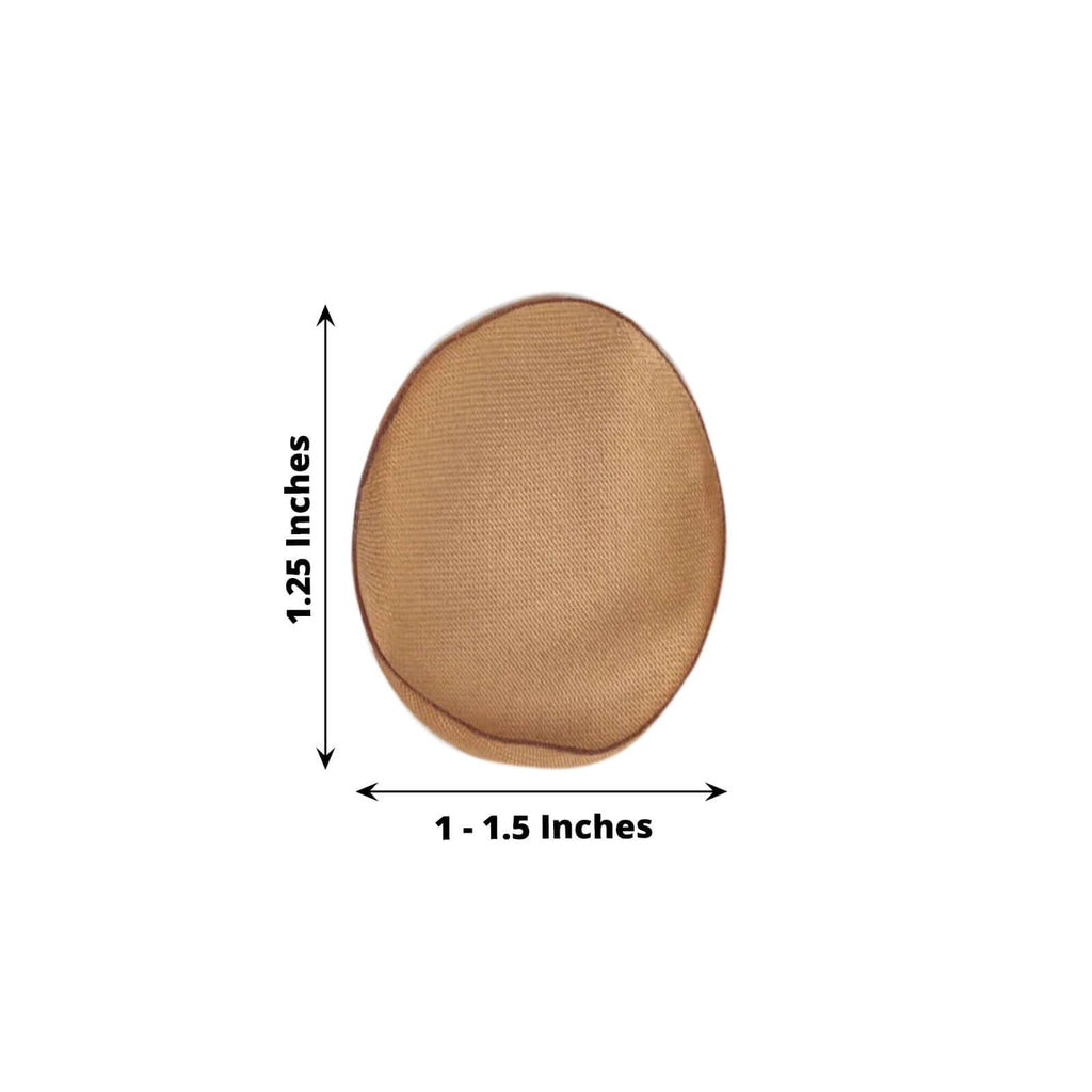 400 - Pack Rose Petals Life - Like Flower Confetti Gold Matte Silk Round - Perfect for Event Tables 2" - Bell Racket Store