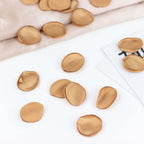 400 - Pack Rose Petals Life - Like Flower Confetti Gold Matte Silk Round - Perfect for Event Tables 2" - Bell Racket Store
