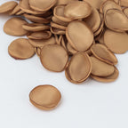 400 - Pack Rose Petals Life - Like Flower Confetti Gold Matte Silk Round - Perfect for Event Tables 2" - Bell Racket Store