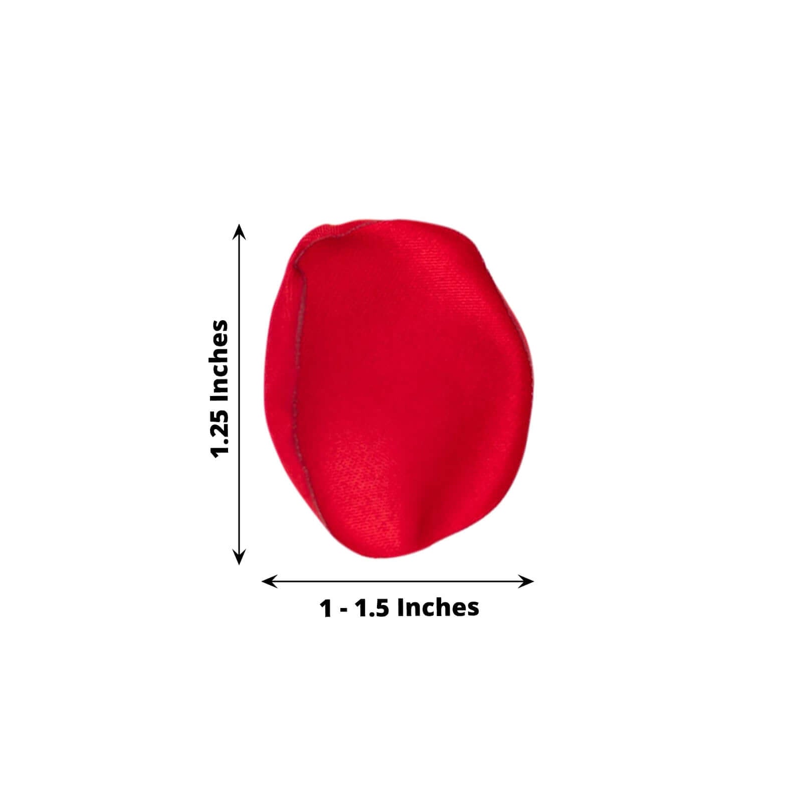 400 - Pack Rose Petals Life - Like Flower Confetti Red Matte Silk Round - Perfect for Event Tables 2" - Bell Racket Store