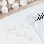 400 - Pack Rose Petals Life - Like Flower Confetti Shiny Ivory Silk Round - Perfect for Event Tables 2" - Bell Racket Store