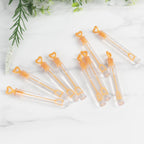 48 Pack 4" Gold Heart Chemistry Tube Bubbles Bridal Wedding Shower Favor - Bell Racket Store