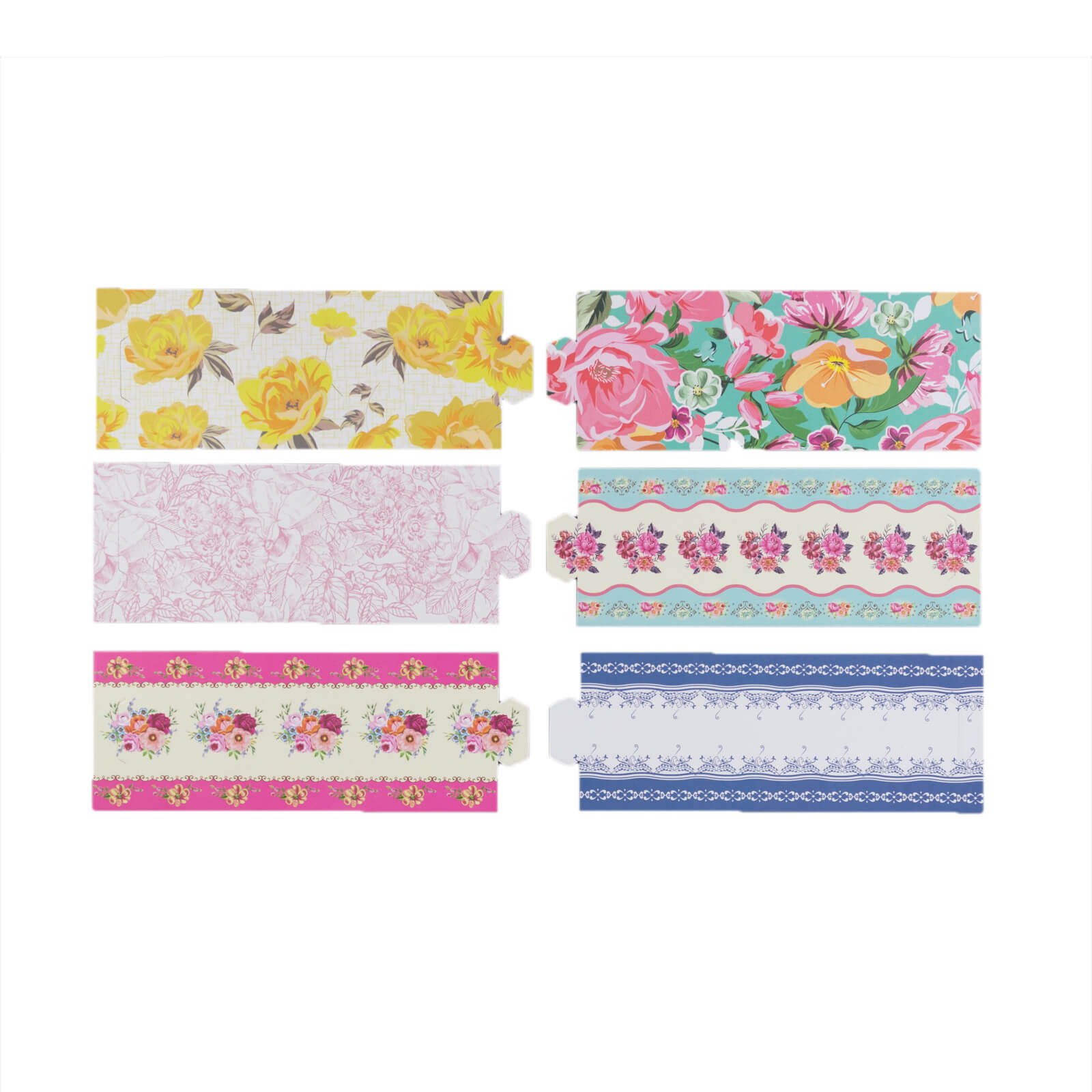 48 - Pack Disposable Napkin Rings in Mixed Vintage Floral â€“ Elegant Paper Napkin Holder Bands for Tea Parties, Weddings & Special Occasions - Bell Racket Store