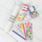 48 - Pack Disposable Napkin Rings in Mixed Vintage Floral â€“ Elegant Paper Napkin Holder Bands for Tea Parties, Weddings & Special Occasions - Bell Racket Store