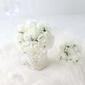 48 Roses 1" Ivory Real Touch Artificial DIY Foam Rose Flowers With Stem, Craft Rose Buds - Bell Racket Store