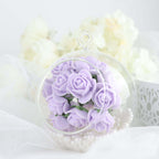 48 Roses 1" Lavender Lilac Real Touch Artificial DIY Foam Rose Flowers With Stem, Craft Rose Buds - Bell Racket Store