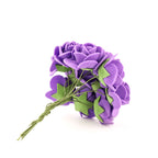 48 Roses 1" Purple Real Touch Artificial DIY Foam Rose Flowers With Stem, Craft Rose Buds - Bell Racket Store
