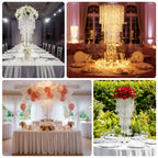 4ft Table Centerpiece in Crystal Beaded Waterfall Chandelier Style â€“ Cascading Metal Floral Stand for Weddings & Luxury Event DÃ©cor - Bell Racket Store