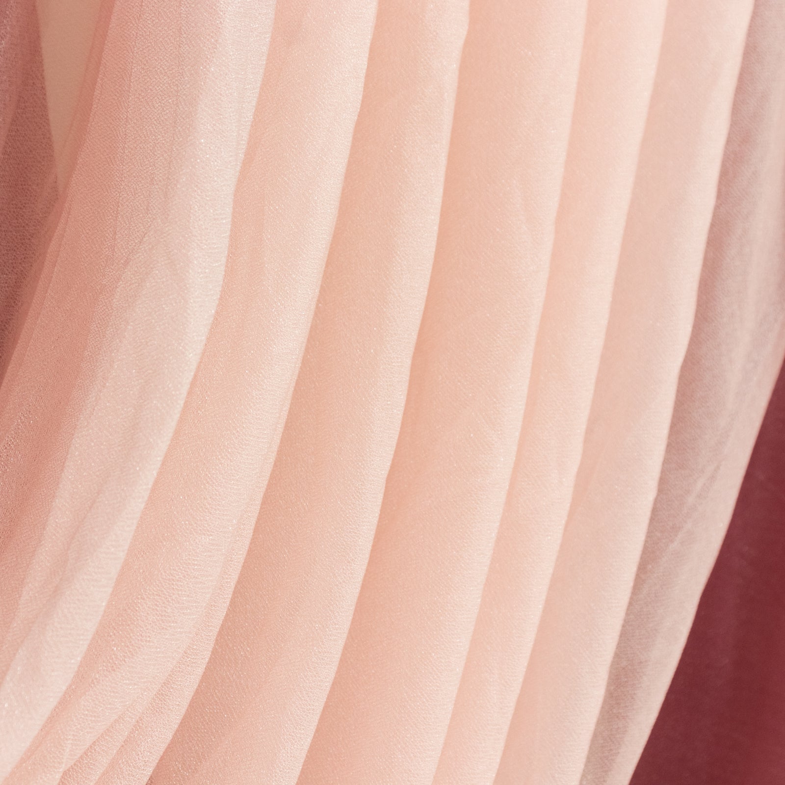 4ft x 4ft Sheer Chiffon Backdrop Valance Drapes â€“ Blush Curved Swag Topper Panel - Bell Racket Store