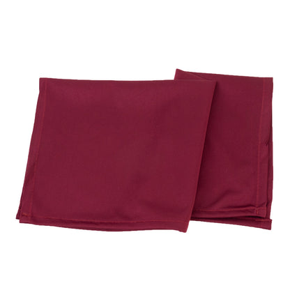 5 Pack Burgundy Scuba Napkins â€“ 17"x17", Wrinkle - Free & Stain Resistant Cloth Napkins - Bell Racket Store