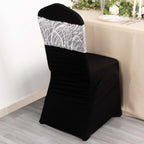 5 Pack Chair Sash Bands with Wave Embroidered Sequins Silver - Bell Racket Store