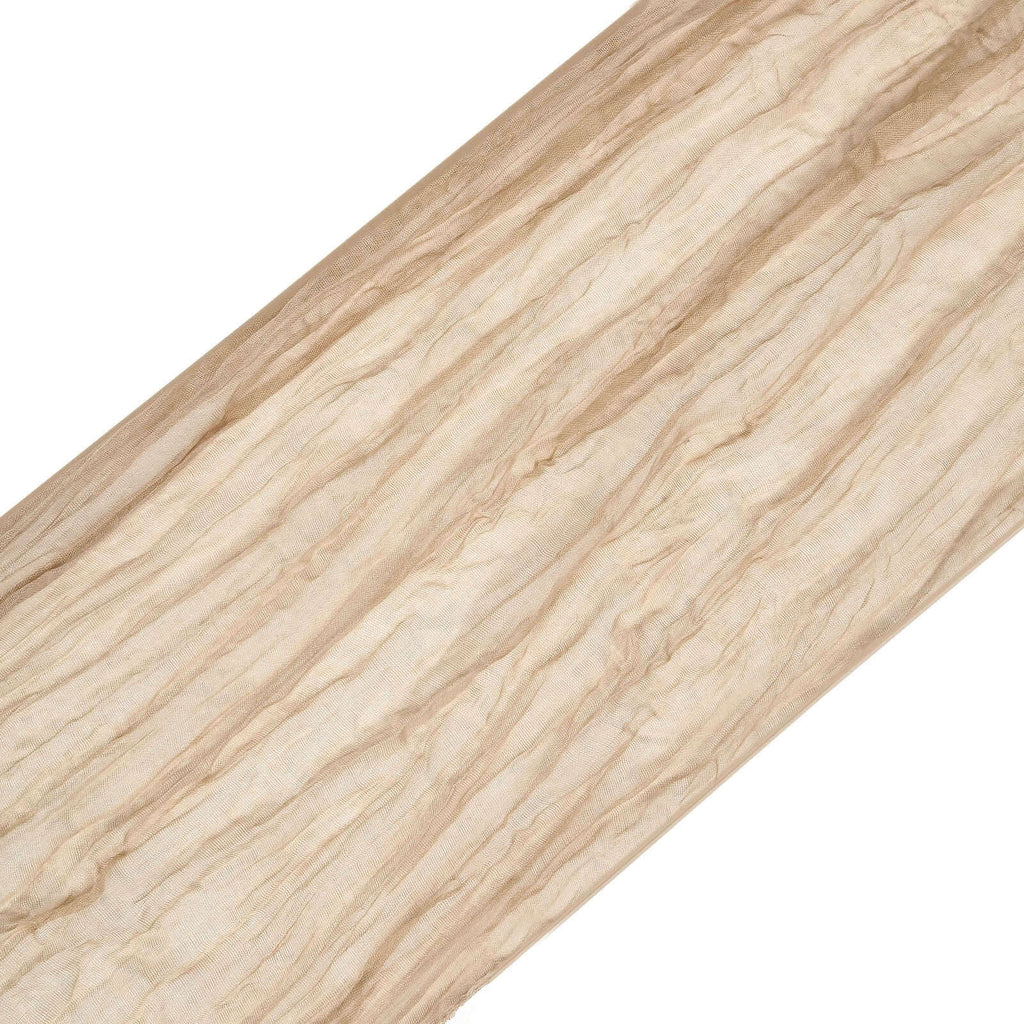 5 Pack Cheesecloth Gauze 16"x88" Chair Sashes Beige - Boho Chair Decorations - Bell Racket Store