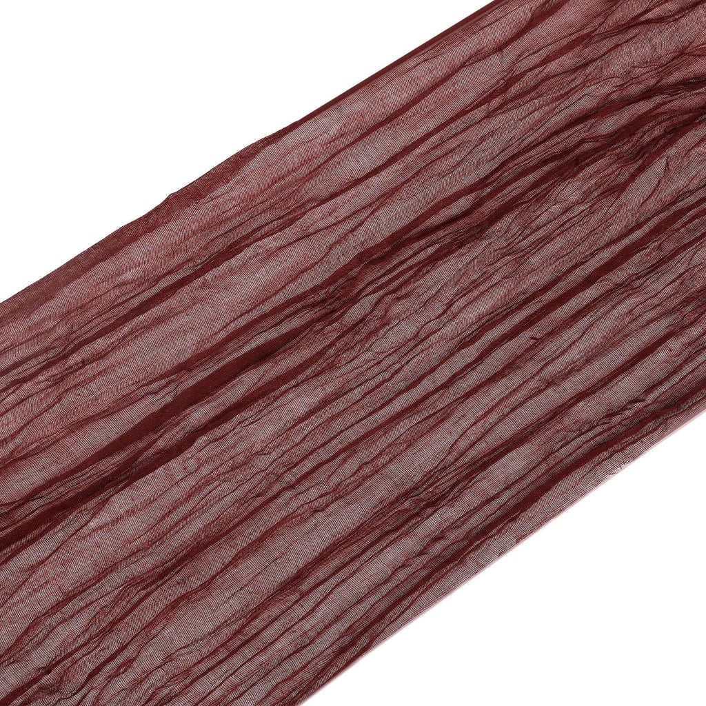 5 Pack Cheesecloth Gauze 16"x88" Chair Sashes Burgundy - Boho Chair Decorations - Bell Racket Store