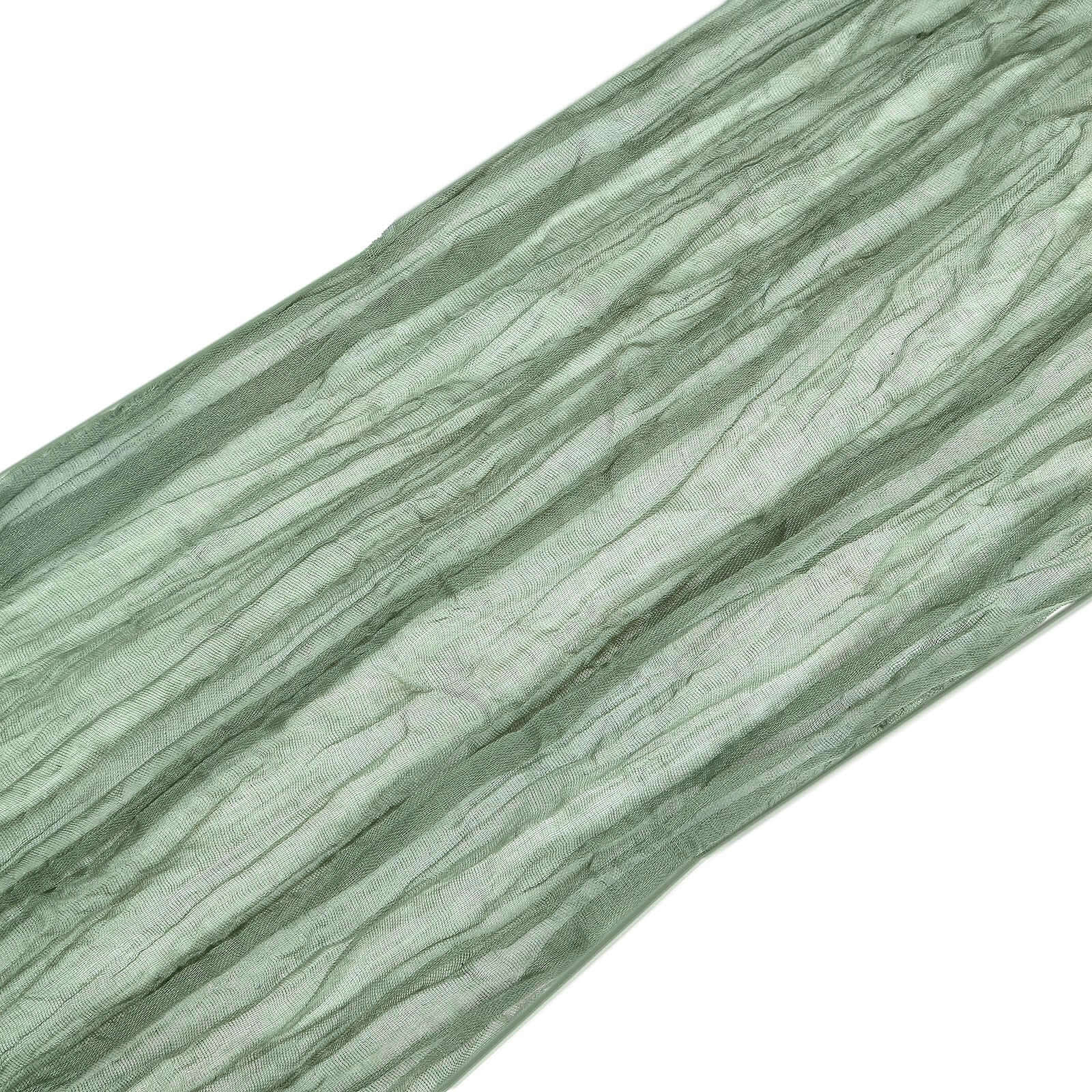 5 Pack Cheesecloth Gauze 16"x88" Chair Sashes Dusty Sage Green - Boho Chair Decorations - Bell Racket Store