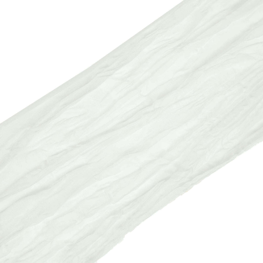 5 Pack Cheesecloth Gauze 16"x88" Chair Sashes Ivory - Stylish Boho Decor for Weddings & Gatherings - Bell Racket Store