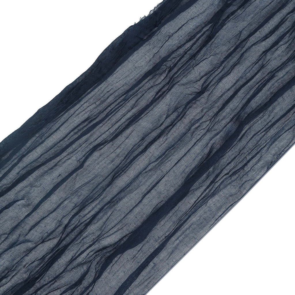 5 Pack Cheesecloth Gauze 16"x88" Chair Sashes Navy Blue - Boho Chair Decorations - Bell Racket Store