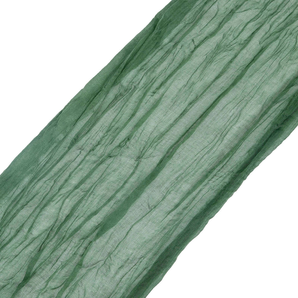 5 Pack Cheesecloth Gauze 16"x88" Chair Sashes Olive Green - Boho Chair Decorations - Bell Racket Store