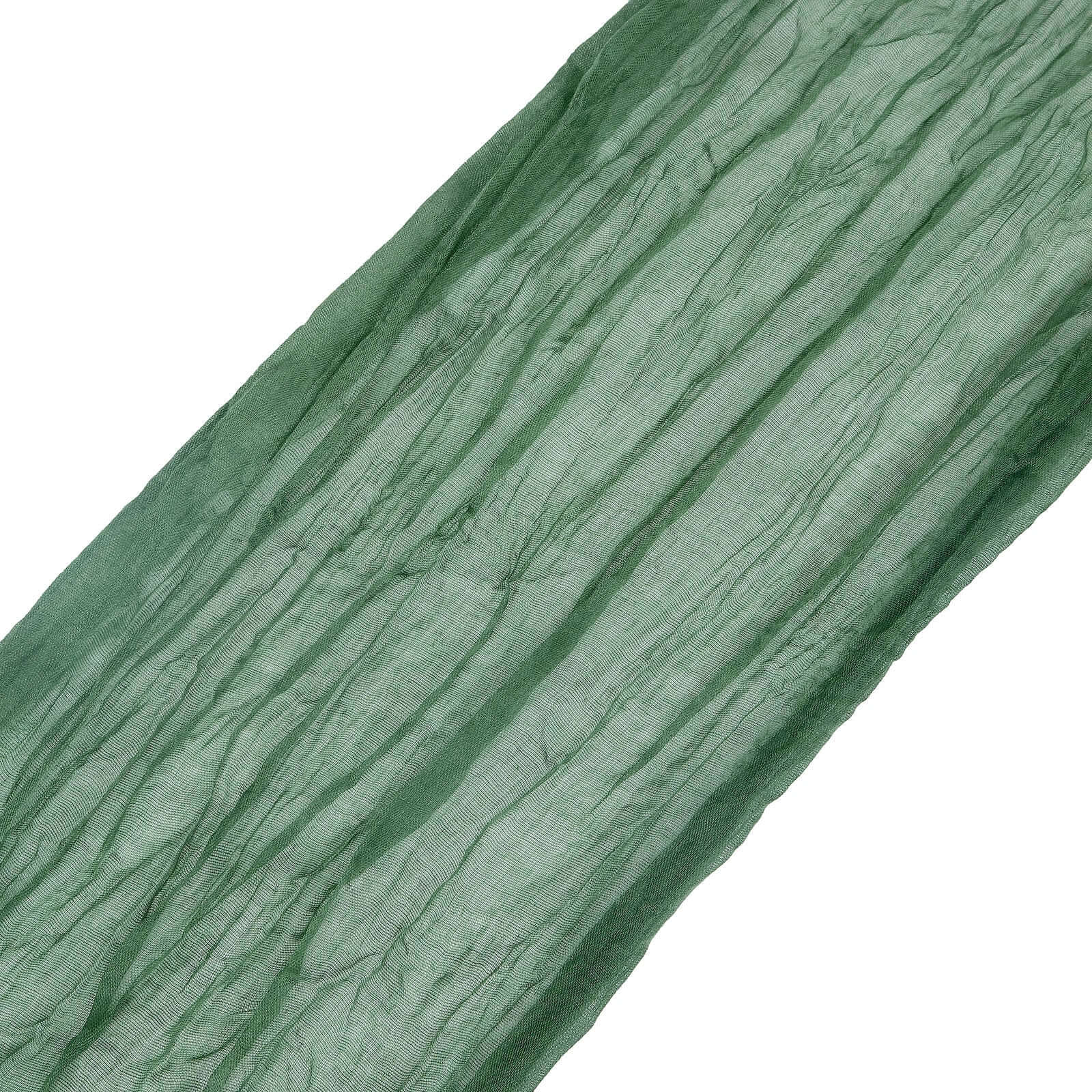 5 Pack Cheesecloth Gauze 16"x88" Chair Sashes Olive Green - Boho Chair Decorations - Bell Racket Store