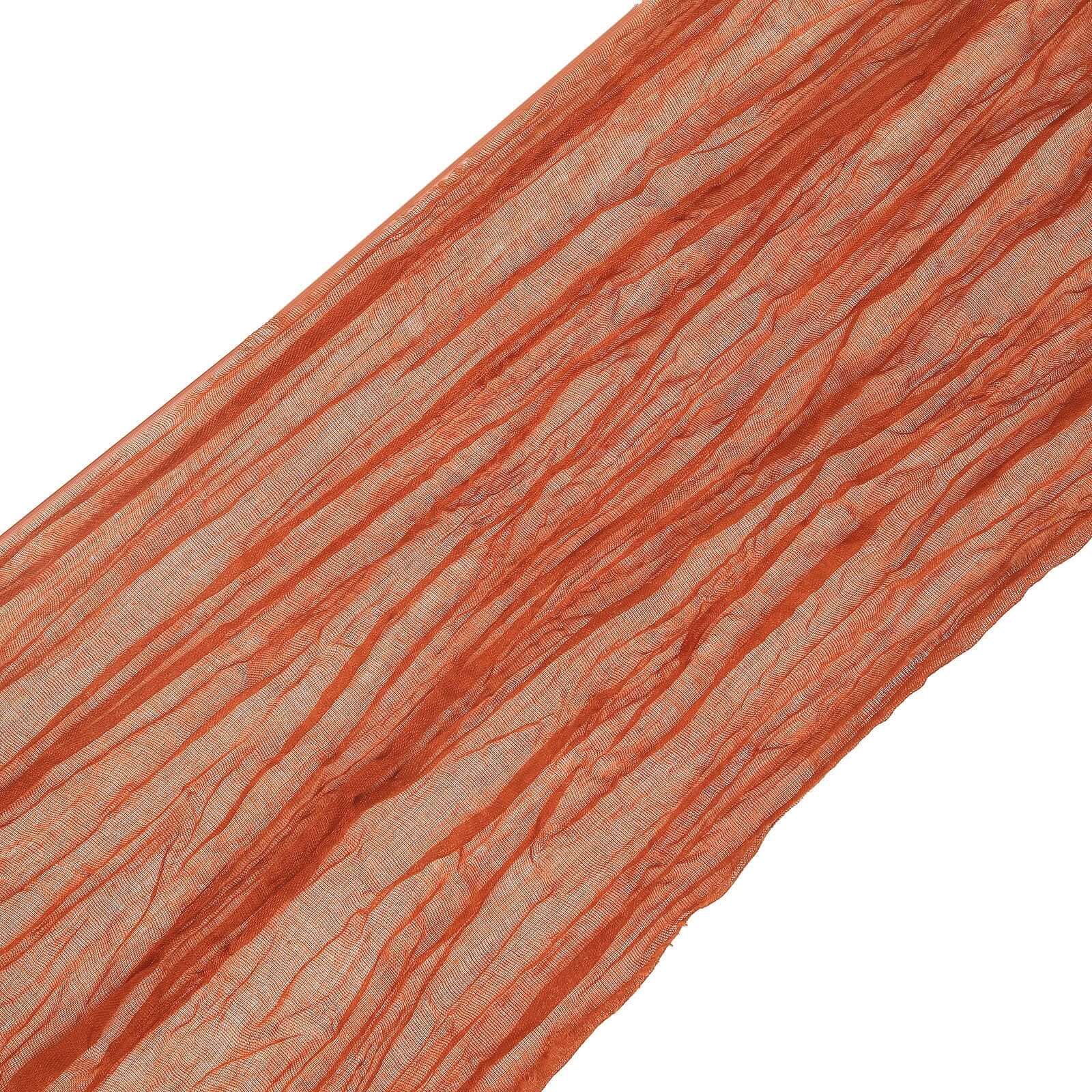 5 Pack Cheesecloth Gauze 16"x88" Chair Sashes Terracotta (Rust) - Boho Chair Decorations - Bell Racket Store