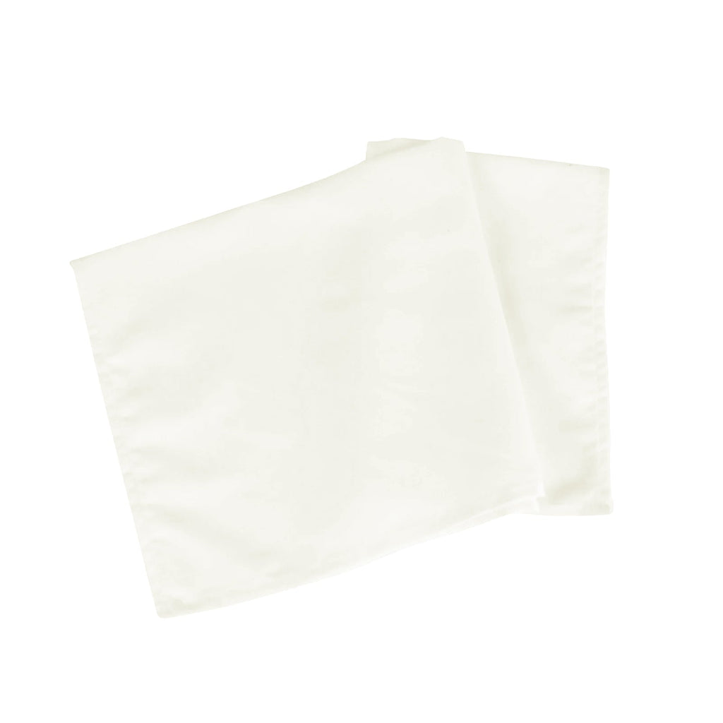 5 Pack Cotton Blend 20"x20" Napkins Ivory - Wrinkle - Resistant & Washable Dinner Napkins - Bell Racket Store