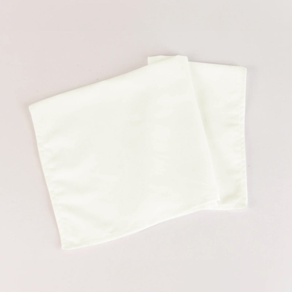5 Pack Cotton Blend 20"x20" Napkins Ivory - Wrinkle - Resistant & Washable Dinner Napkins - Bell Racket Store