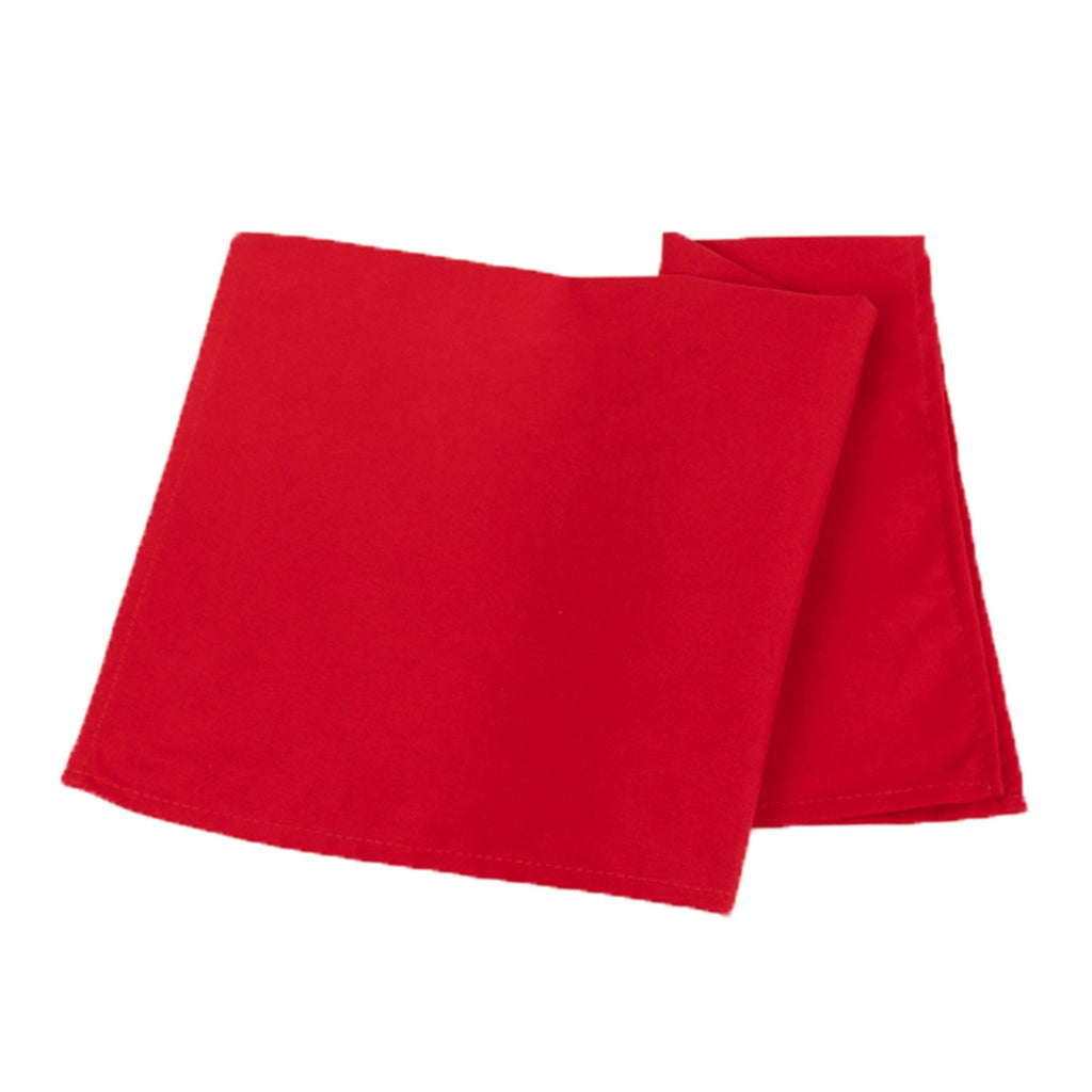 5 Pack Cotton Blend 20"x20" Napkins Red - Wrinkle - Resistant & Washable Dinner Napkins - Bell Racket Store