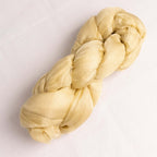 5 Pack Crinkled Organza Chair Sashes Champagne with Shimmer Chiffon Layers - Stylish Sheer Decor - Bell Racket Store