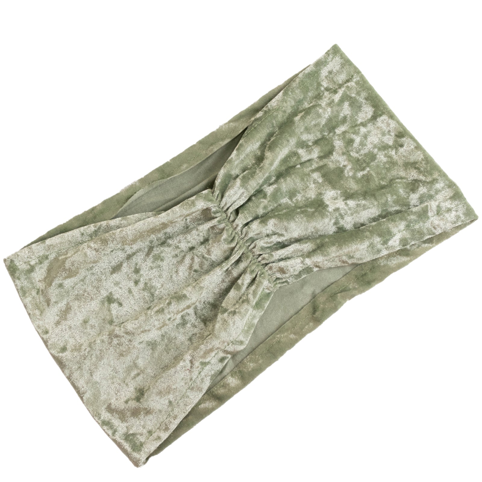 5 Pack Crushed Velvet Chair Bands Sage Green Wide Ruffle Style - Textured Chair Sashes for Stunning Event Decor - 8"x15" - Bell Racket Store